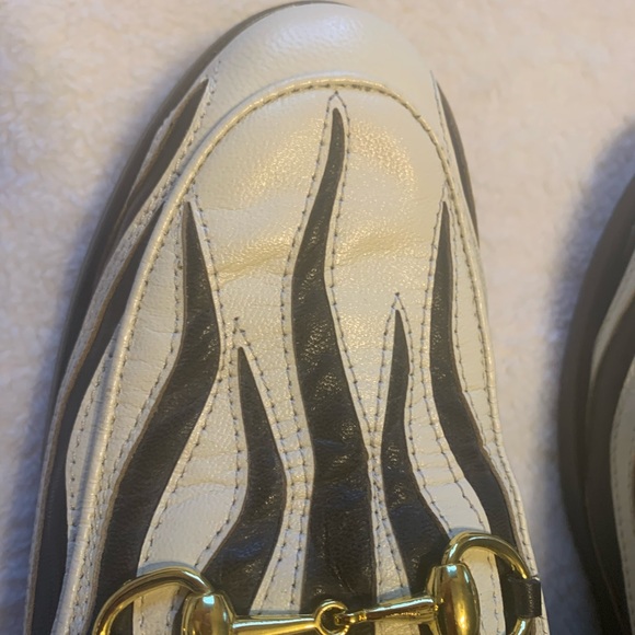 COPY - New Gucci Princeton Leather & Lamb Fur Slides - size 40 - Picture 13 of 15